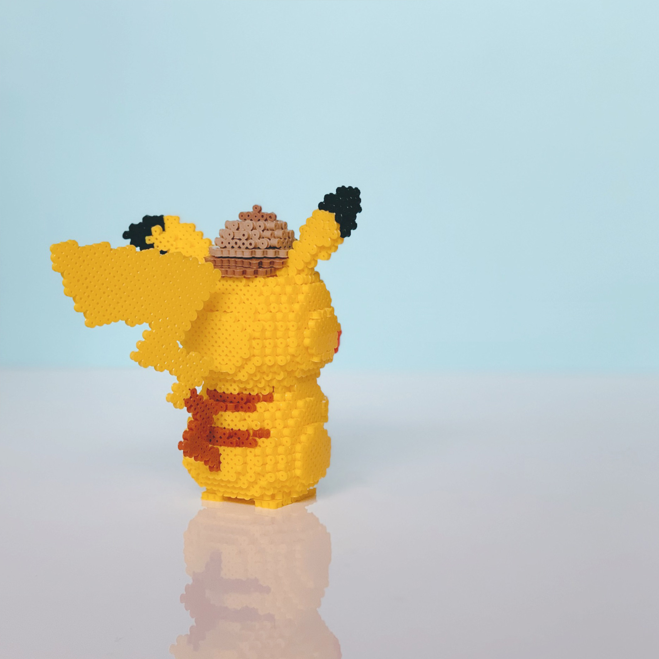 拼豆漫漫原创立体拼拼豆豆皮卡丘周边diy手工材料拼图