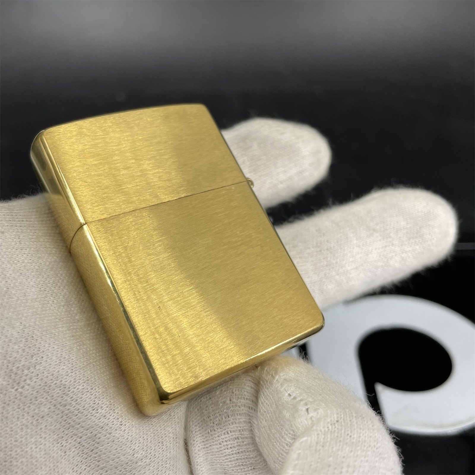 zippo防风打火机正品全新1998年纯铜蚀刻拉丝紫锋zippo