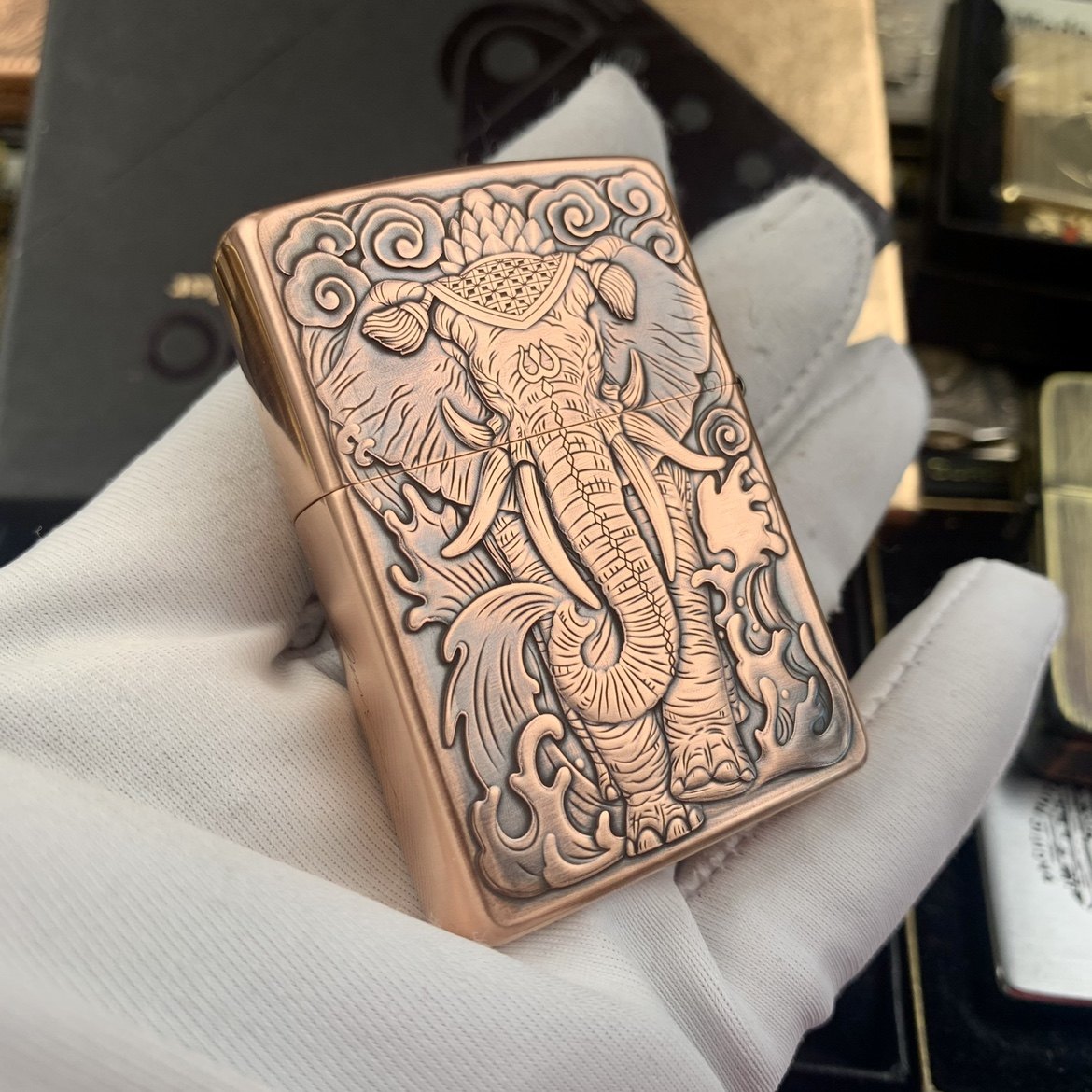 zippo打火机鬼王纯紫紫铜封侯拜相猴子大象齐天大圣其它品牌打火机