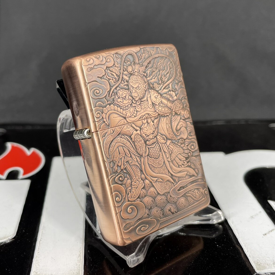 zippo打火机鬼王纯紫紫铜封侯拜相猴子大象齐天大圣zippo