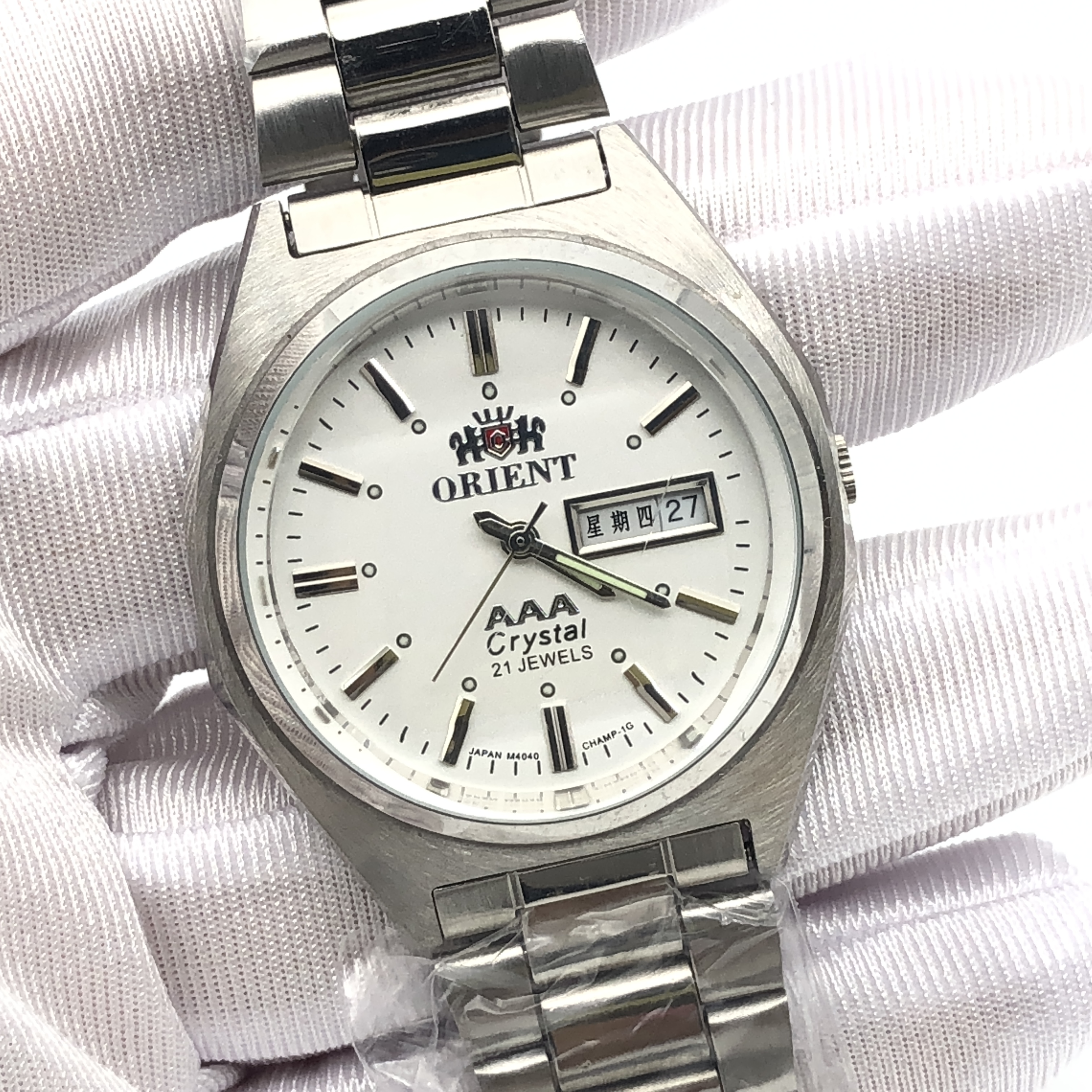 不锈钢石英表 2035机芯中老年防水电子手表 双历 男女款情侣腕表