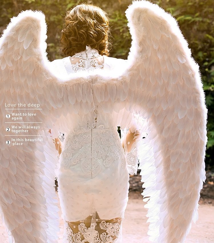 翅膀维密走秀服装大号白色cos天使羽毛演出道具翅膀