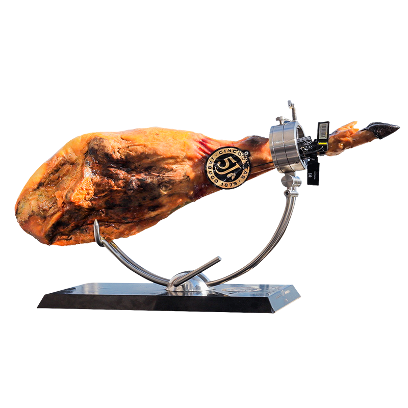 西班牙5j火腿伊比利亚带骨整腿后腿橡果喂养黑标火腿