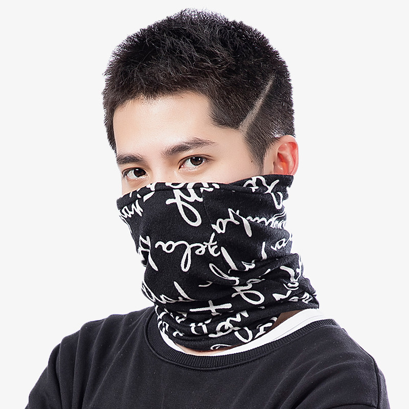 秋冬季男士骑行头套魔术防风头巾