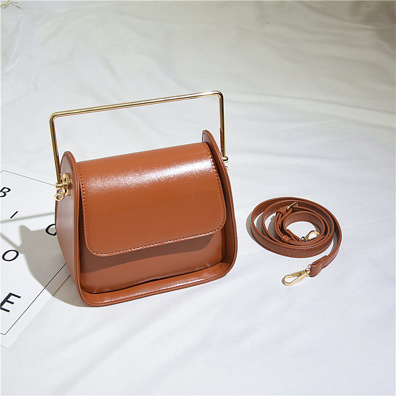 包包女2022新款金属手提包原创时尚尚方盒子复古小方包