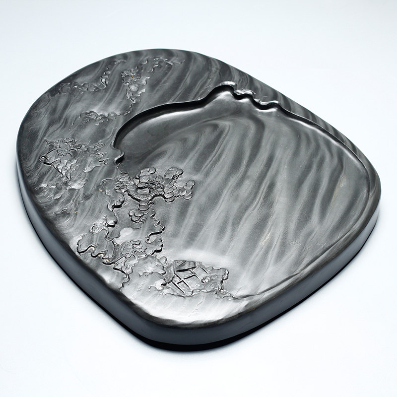 四大烟雨江南磨墨摆件雕刻手工送礼收藏国画书法砚台