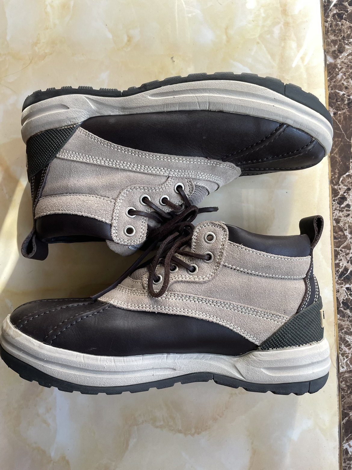 现货visvimtypedecoyduckboots户外休闲拼接猎鸭时装靴