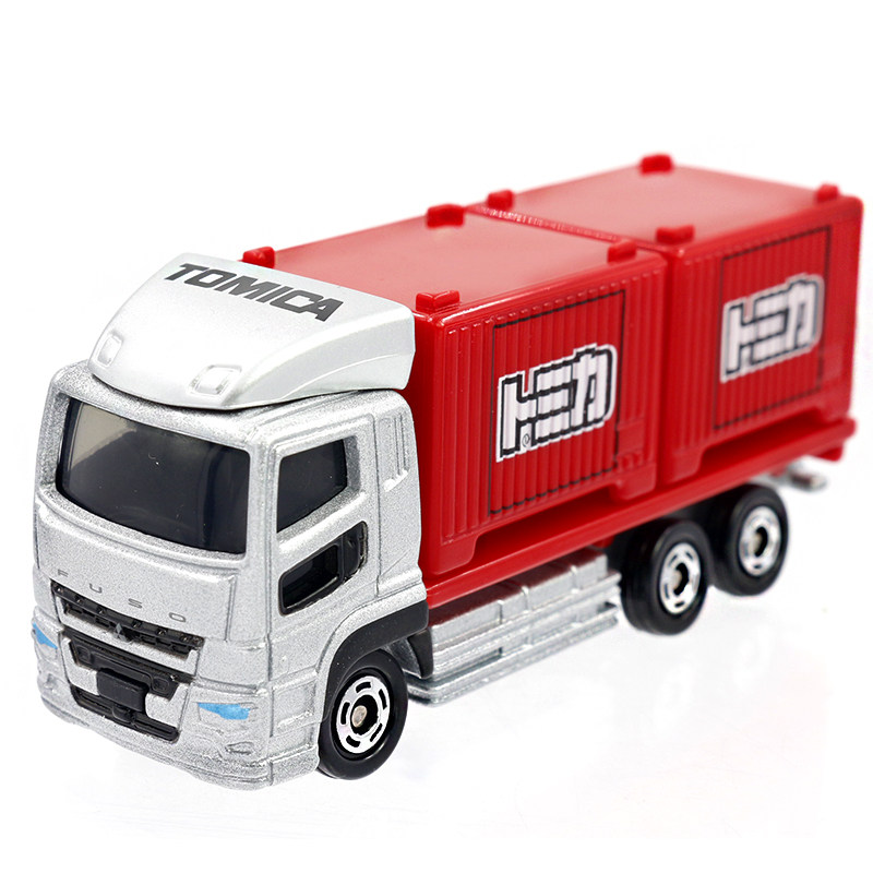 日本tomy多美卡合金汽车模型玩具85号三菱扶桑运输车模