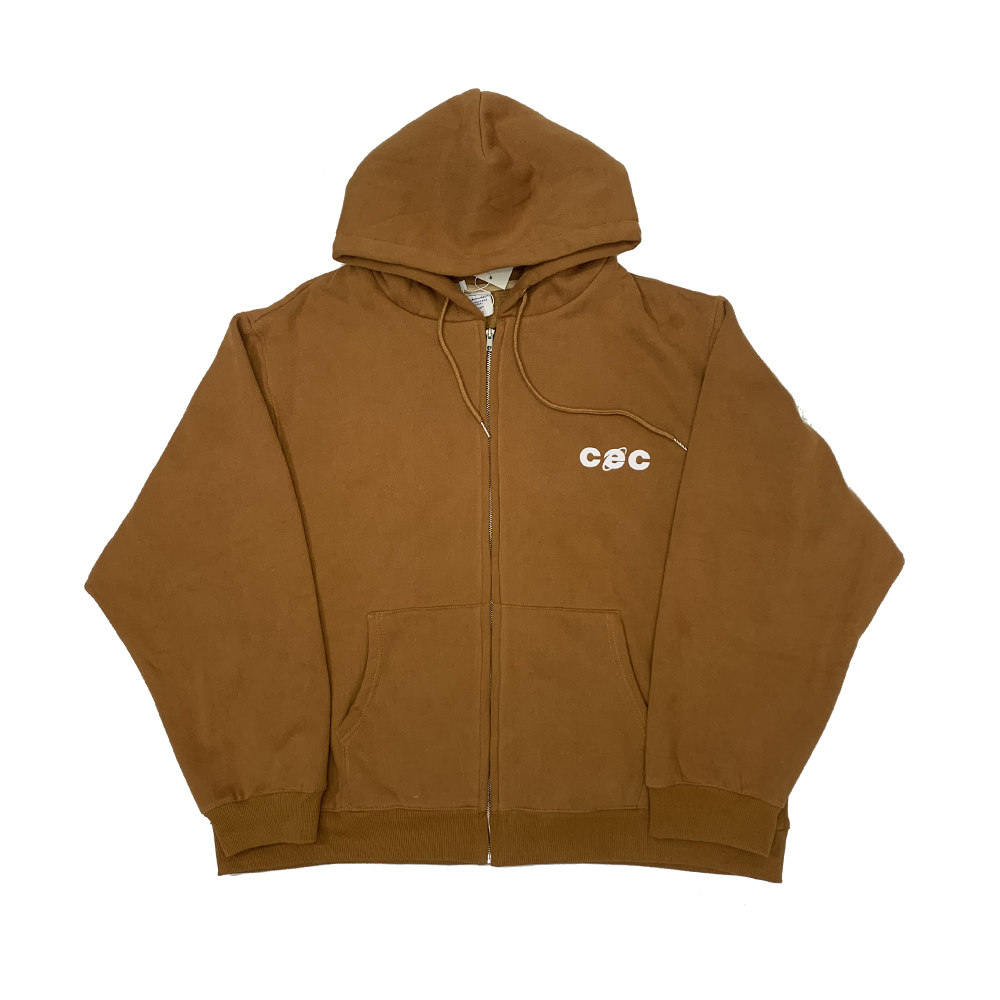 韩版cec拉链开衫ins百搭显白连帽卫外套男女卫衣