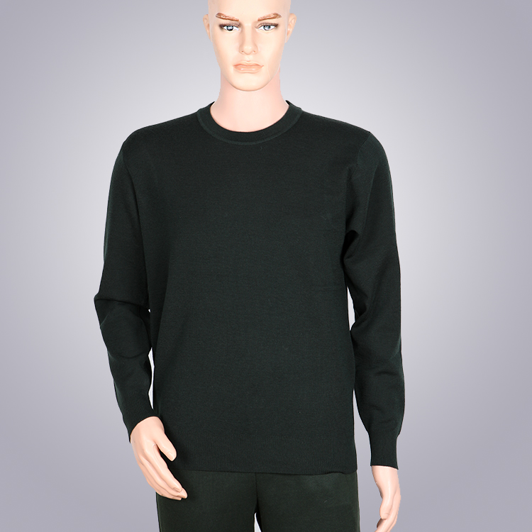 正品07式毛衣军官圆领毛衣 海羊毛商务休闲羊毛衫男士军迷针织衫