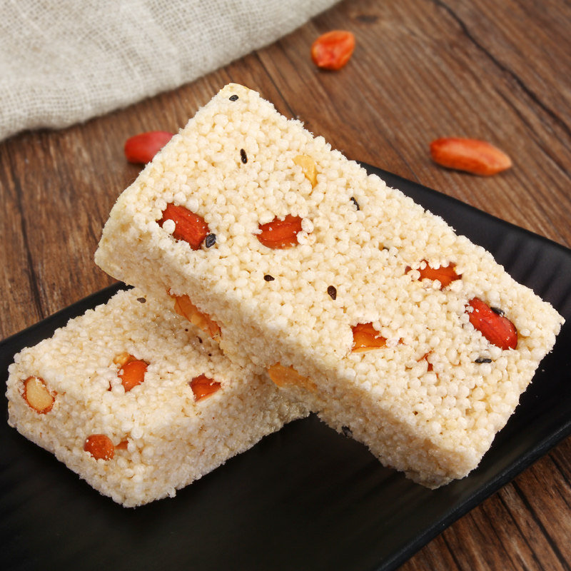 子口乐花生小米酥米花糖500g湖北特产乐口酥休闲食品网红零食小吃