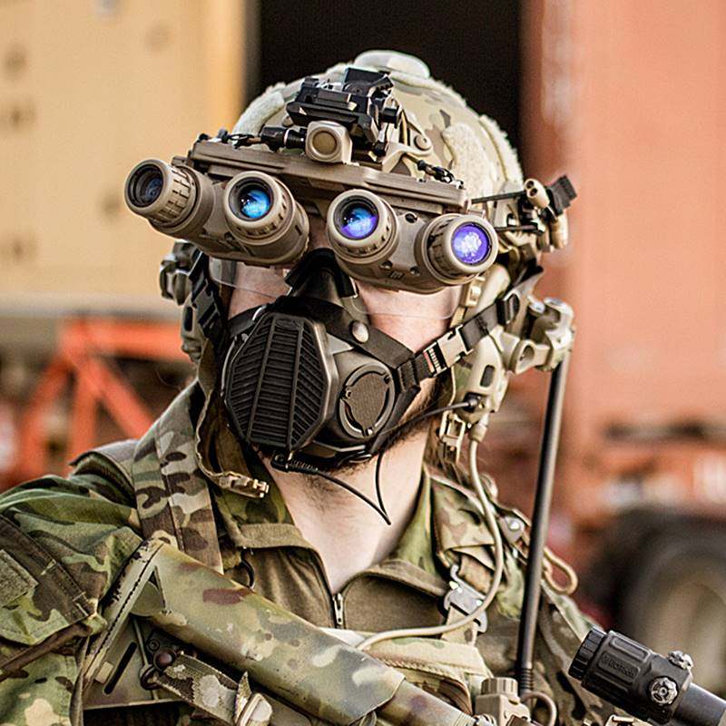 军迷特种战术射击口罩呼吸器耐磨耐用面罩便捷防护口罩