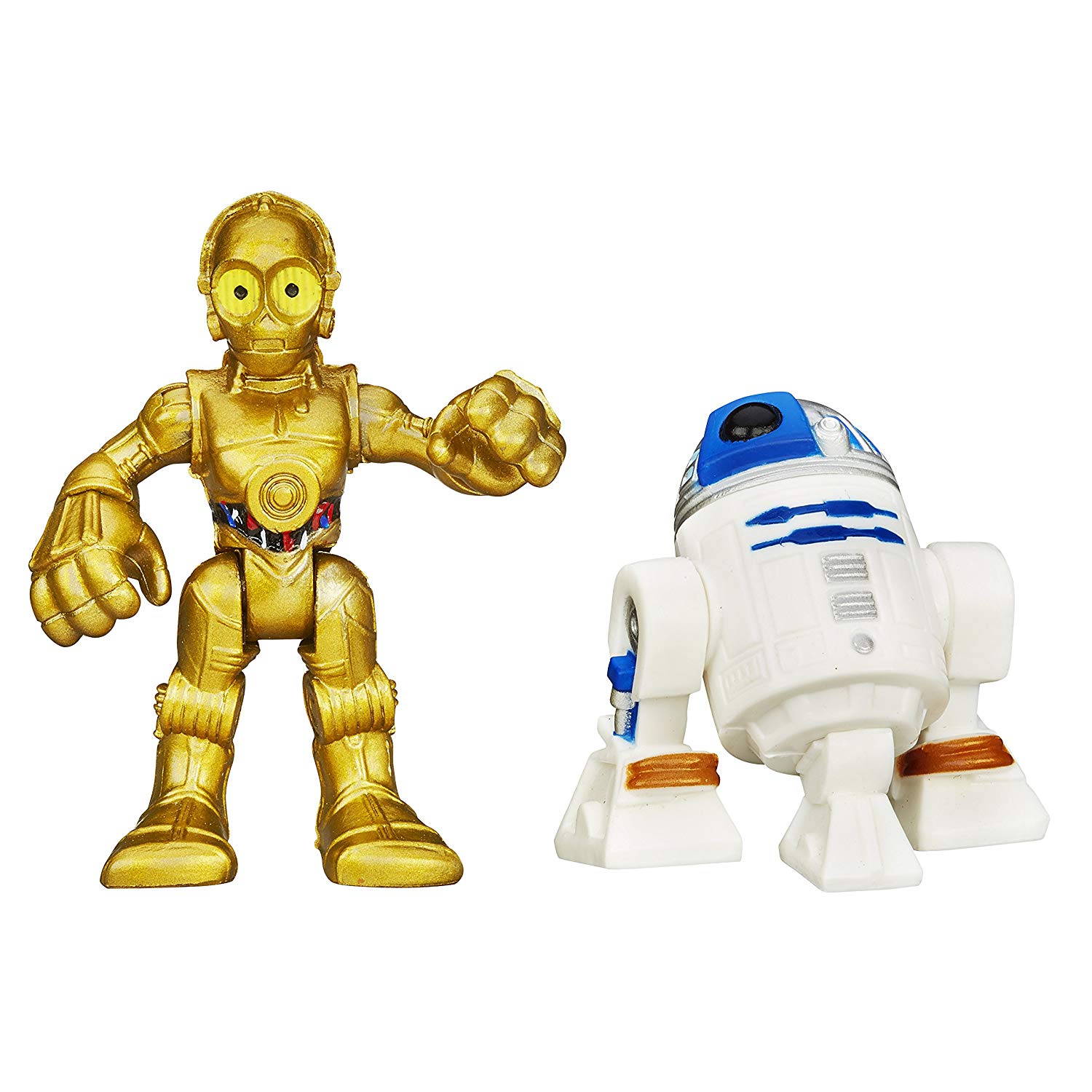 孩之宝星球大战迷你人偶摆件手办公仔r2d2c3p0手办