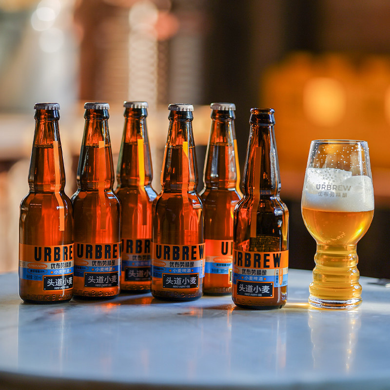 优布劳头道小麦精酿啤酒41进口啤酒花300ml6瓶装口感清爽鲜啤
