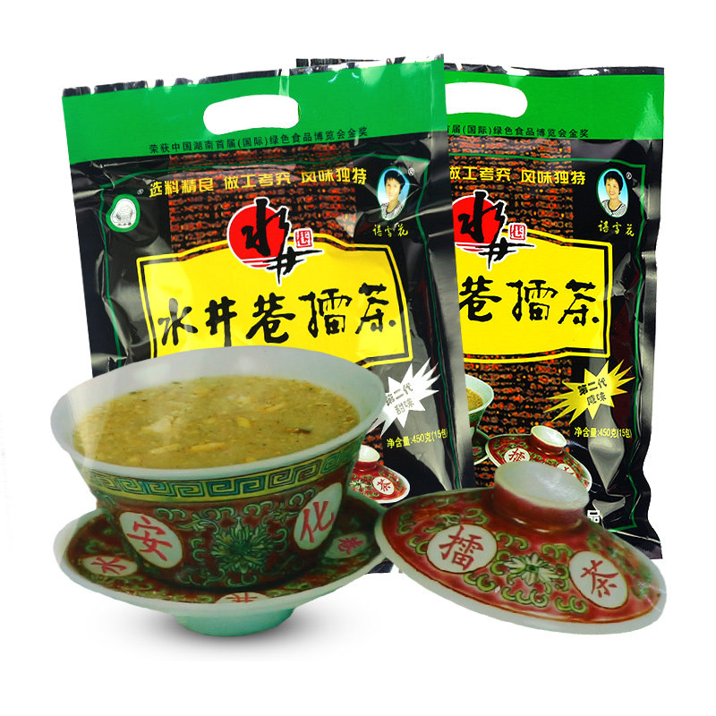 湖南特产水井巷擂茶咸味甜益阳安化五谷杂粮早餐代餐粉小包装包邮
