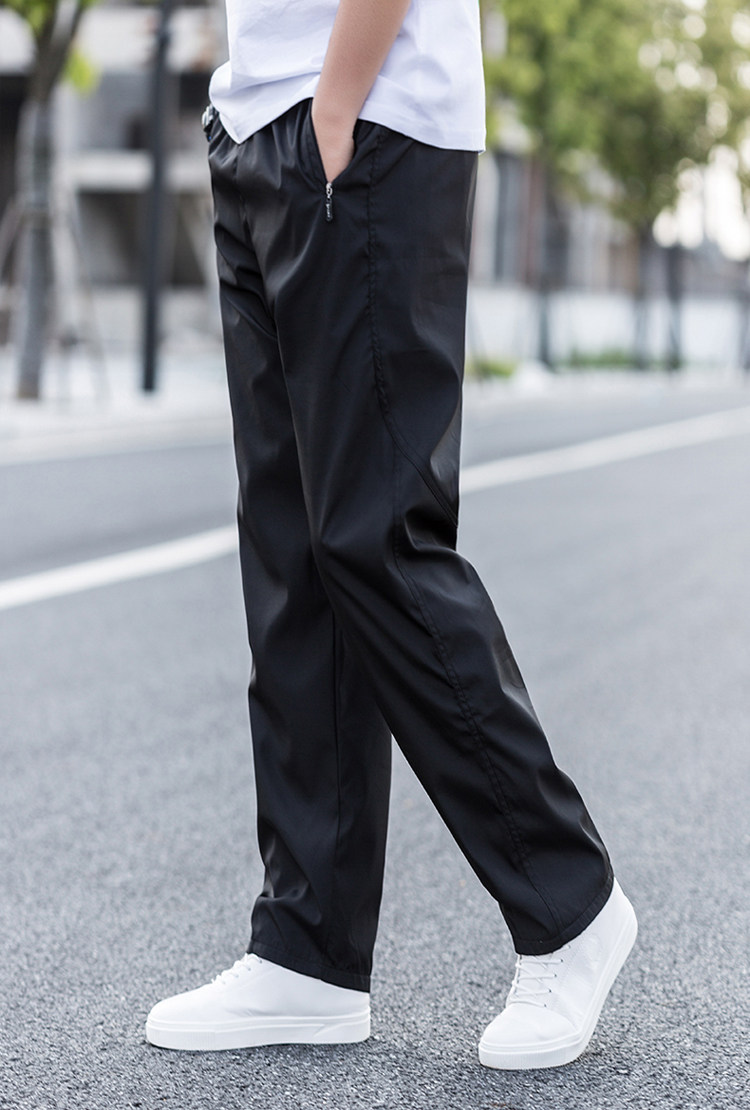 运动裤男长裤透气休闲裤涤纶男士速干裤耐磨宽松加绒保暖裤子