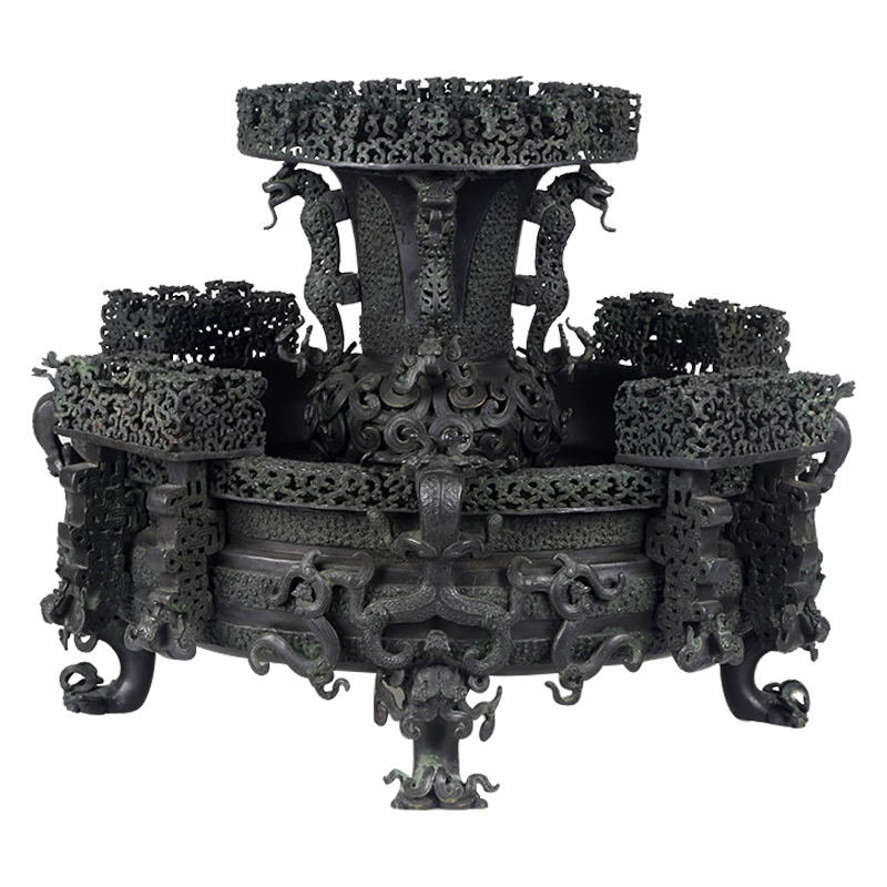 铜匠曾侯乙尊盘摆件纯铜装饰品客厅摆设湖北博物馆摆件