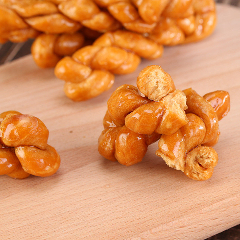 【好望斋】义乌红糖麻花小包装手工传统糕点网红零食特产500g袋装