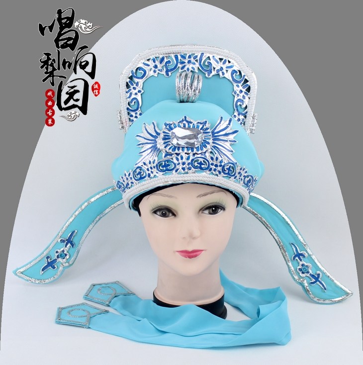 新款帽盔巾软小生黑色戏曲越剧解元古装影视民族服装