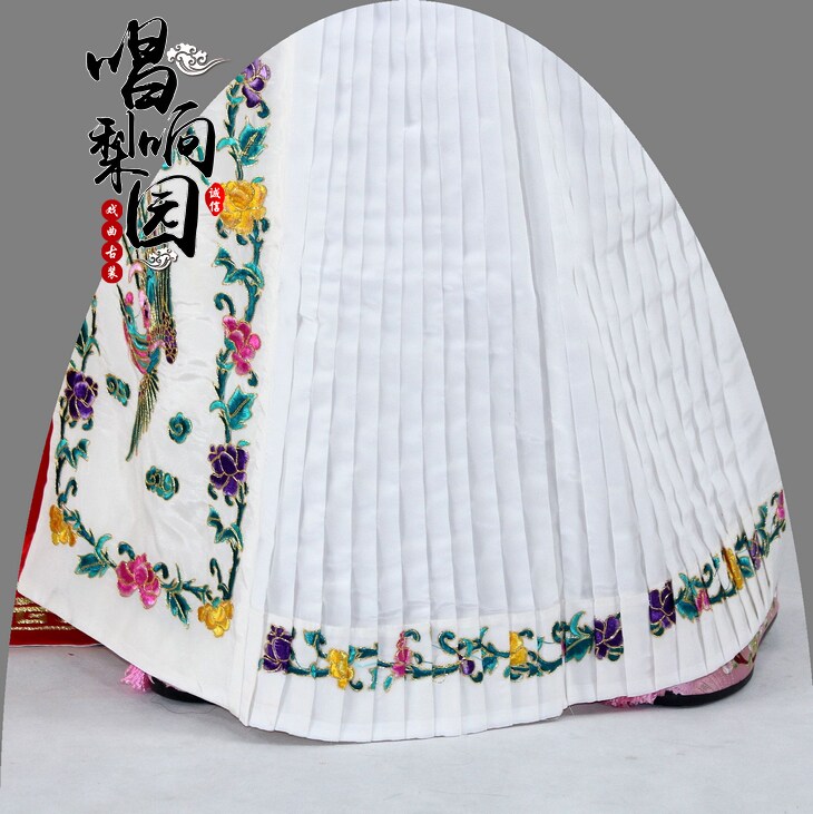 戏曲古装京剧花旦腰包青衣裙旦角贵妃皇后裙虞姬绣凤大褶鱼鳞腰包