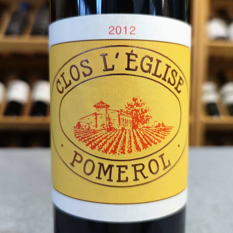 法国进口波美pomerol红酒教堂园红葡萄酒closeglise2012干红静态葡萄