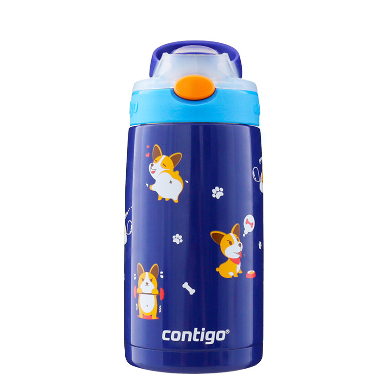 美国contigo康迪克儿童保温杯吸管小学生幼儿园防摔水杯水杯