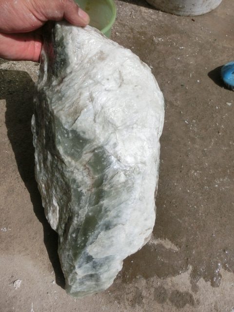 160335玉石原料裸石天然原石青海昆仑玉山摆件珠宝奇石