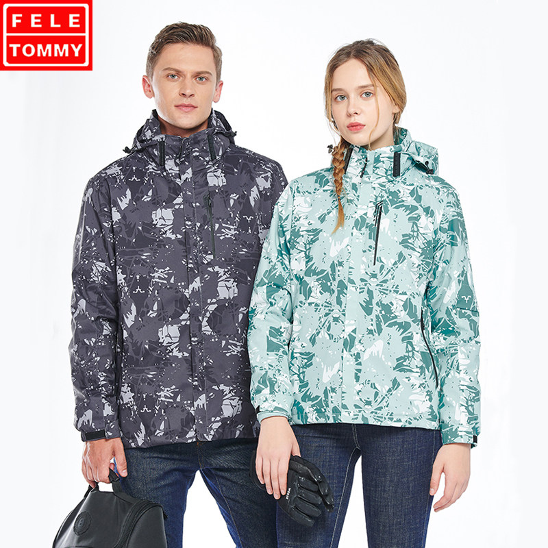 feletommy飞乐汤米户外冲锋衣女秋冬外套防风冲锋衣