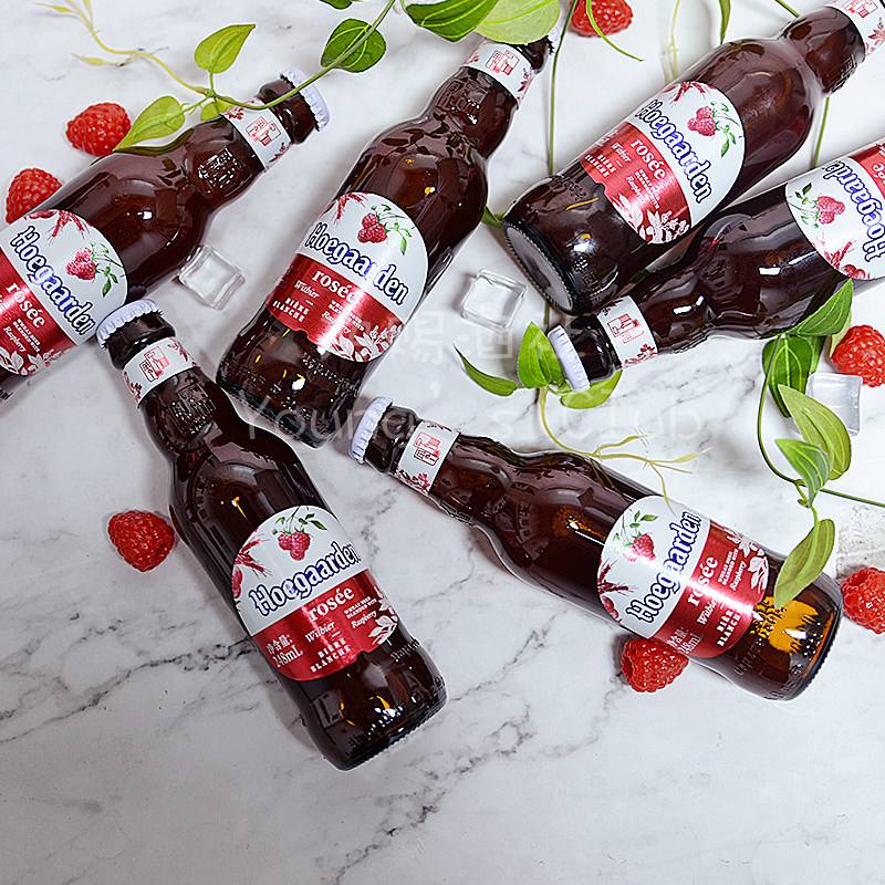 单瓶比利比利时时风味精福佳白玫瑰红啤酒248ml覆盆啤酒