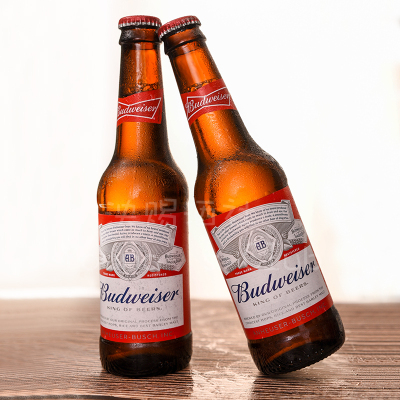 整箱 英国原装进口旋盖百威布德威黄啤酒budweiser拧盖