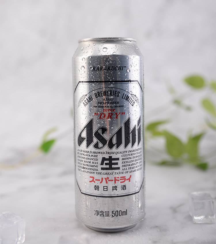 啤酒asahi罐装泱赐黄啤酒扎啤听装500ml超爽朝日啤酒