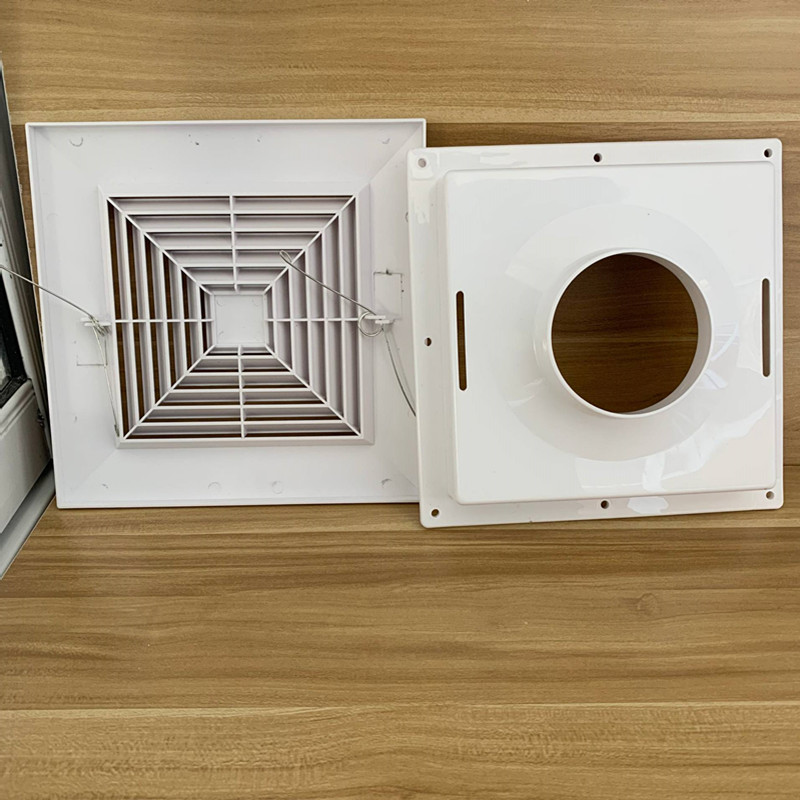 排气口吊顶新风天花板管道风机通风面板中央空调方形室内新风系统