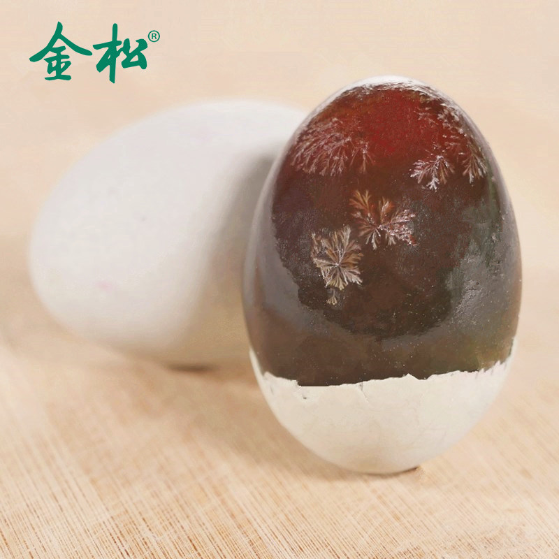 湖北特产金松无铅皮蛋松花皮蛋30枚溏心蛋农家散养鸭变蛋皮蛋包邮