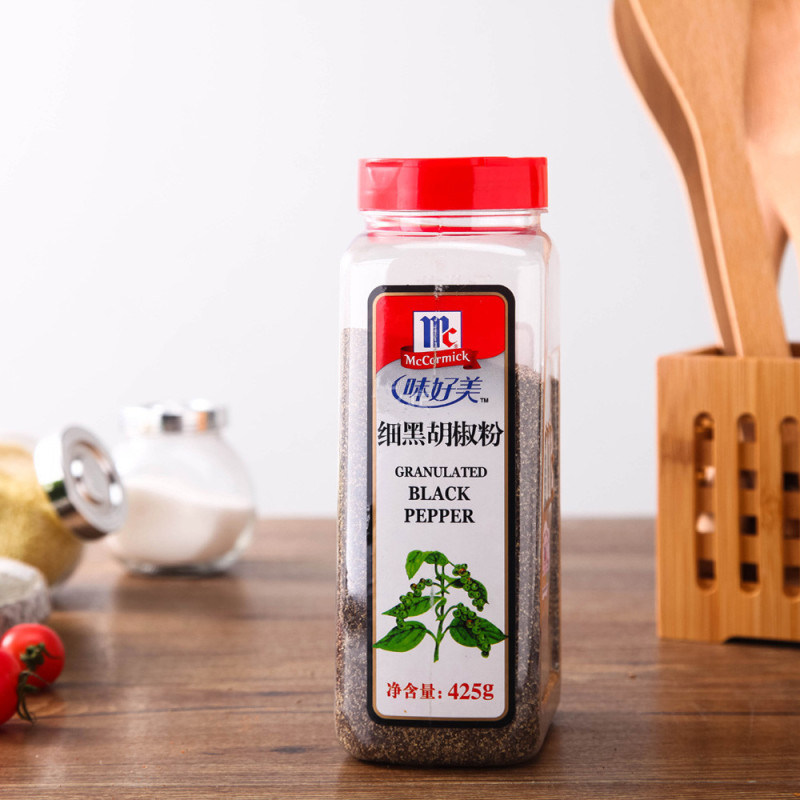 味好美细黑胡椒粉425g 黑胡椒粉 调料 意大利面调料牛排配料调料