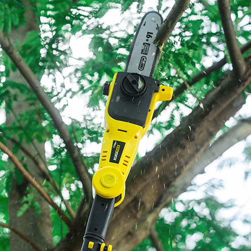 高空伸缩电动高枝锯链锯电锯加长家用插电锯子手工锯