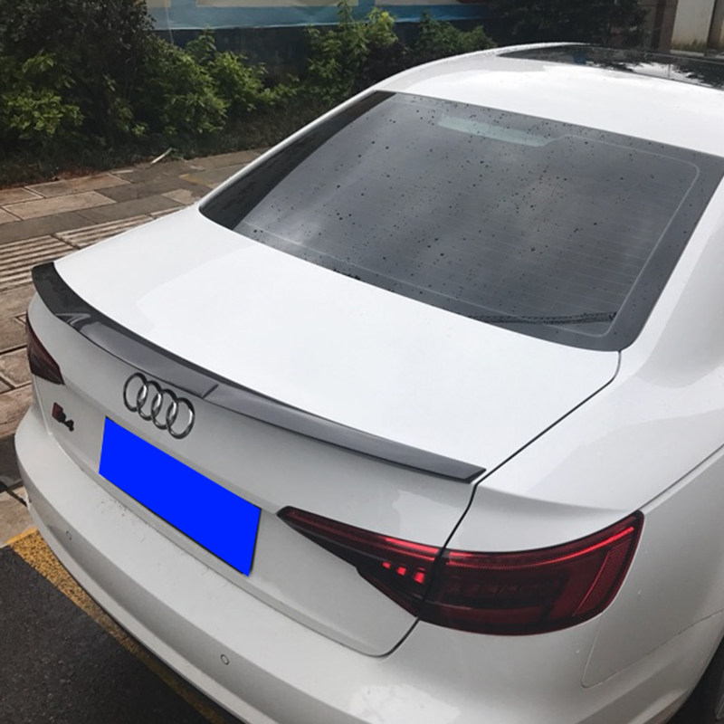 奥迪a4l尾翼专用用于0520款改装打孔abs加厚尾翼