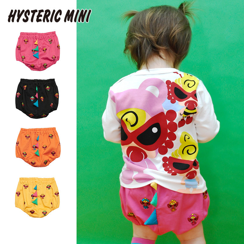 黑超奶嘴刺绣满印南瓜hystericmini日本12岁可爱爱带弹力裤子