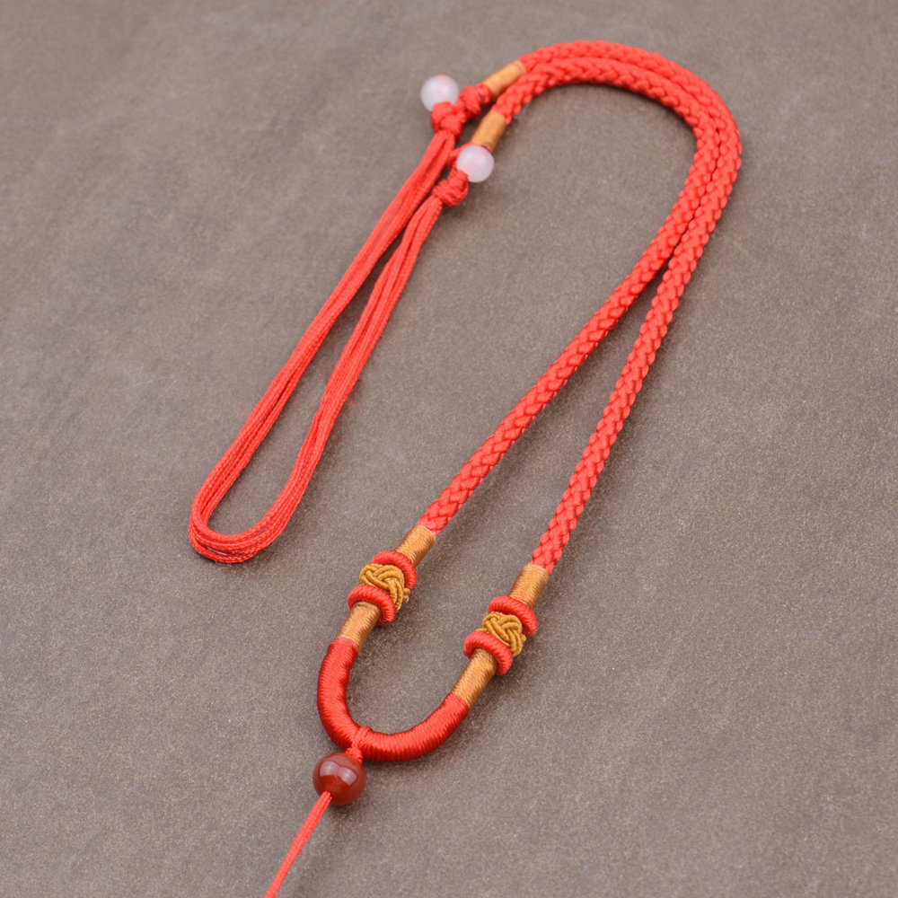 粗款吊坠挂绳翡翠貔貅项链绳子挂脖玉石玉佩绳