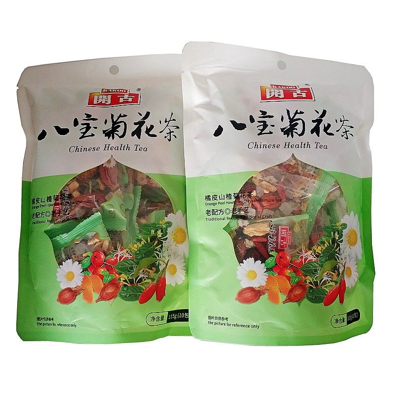 开古八宝菊花花茶袋装茶花组合养生茶菊金银花代用