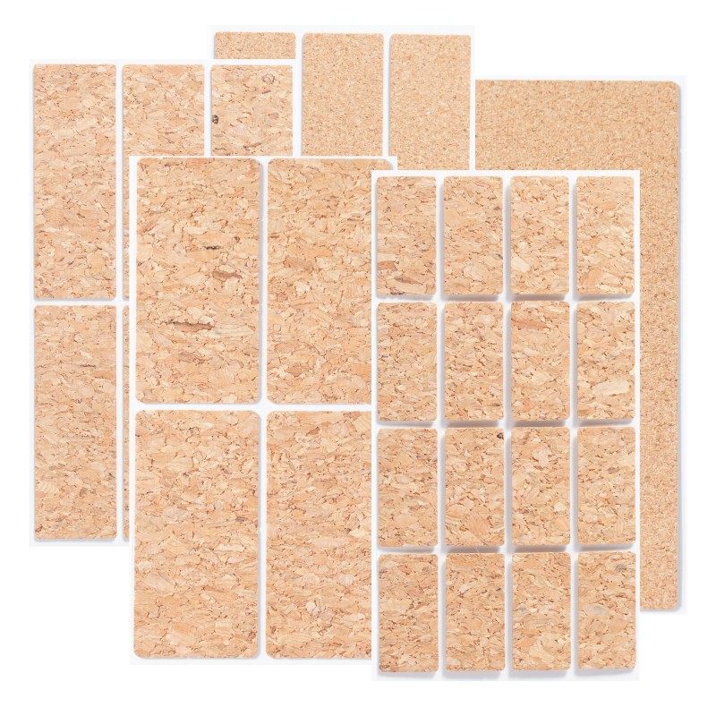 防水标签软木贴手写自粘不干胶木质标签贴标记贴纸书签收纳标签—不干