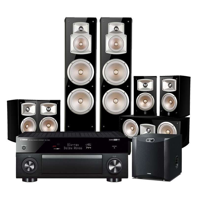 yamaha/雅马哈 ns-777落地音箱全景声7.1家用大功率功放家庭影院