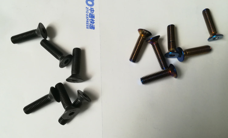 螺丝方向盘小车改装烤蓝安装固定nd通用6个方向盘