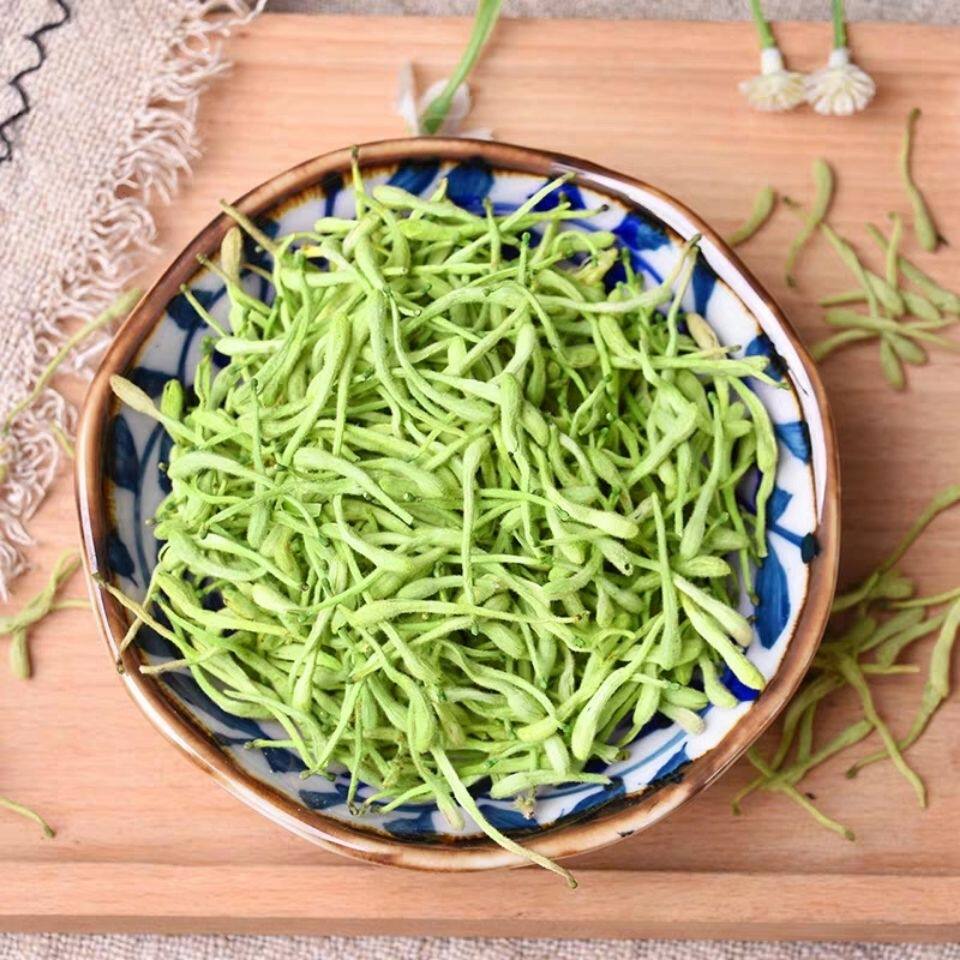 金银花2021新货同仁堂100g河南封丘特级中药材泡水包金银花