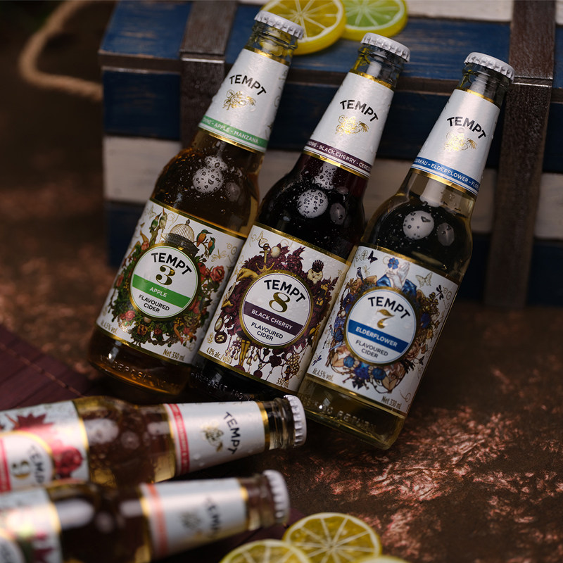 啤酒丹麦进口诱惑7号tempt接骨木水啤酒