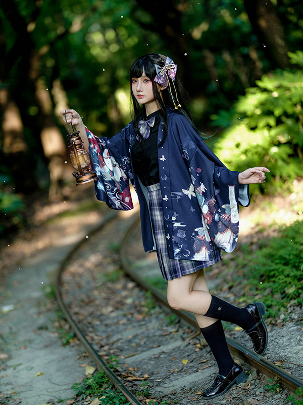 漫衣格原创遇见稻荷神春夏防晒和风羽织日式外套宽松男女开衫和服