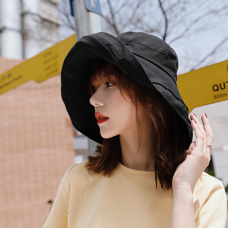日本roxey太阳帽女uvcut防晒帽渔夫帽遮阳帽防紫外线帽子韩版百搭