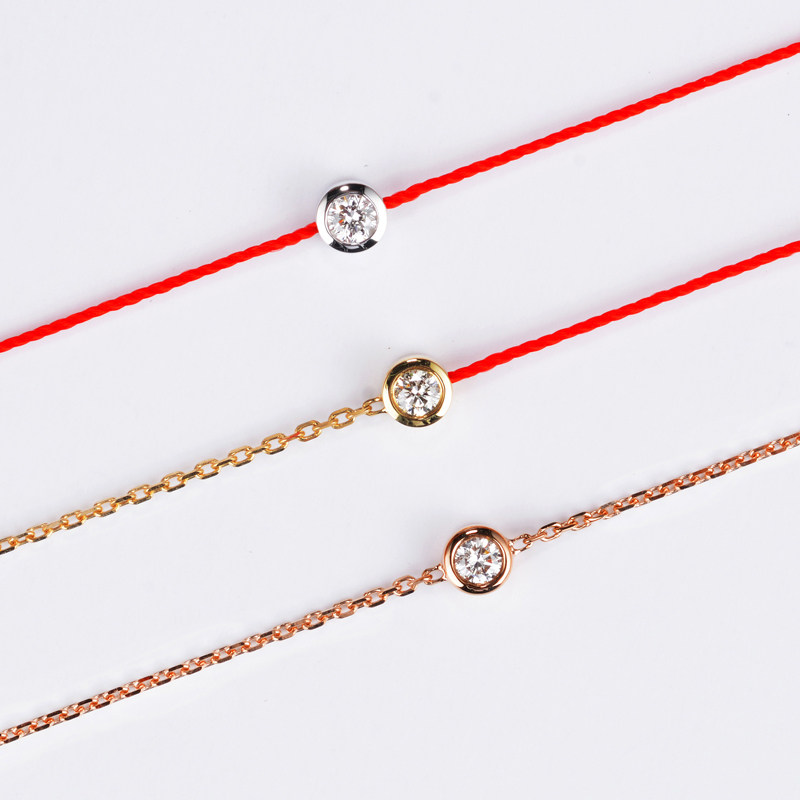 手链大牌经典钛钢韩国流行新年运红绳子细绳手链