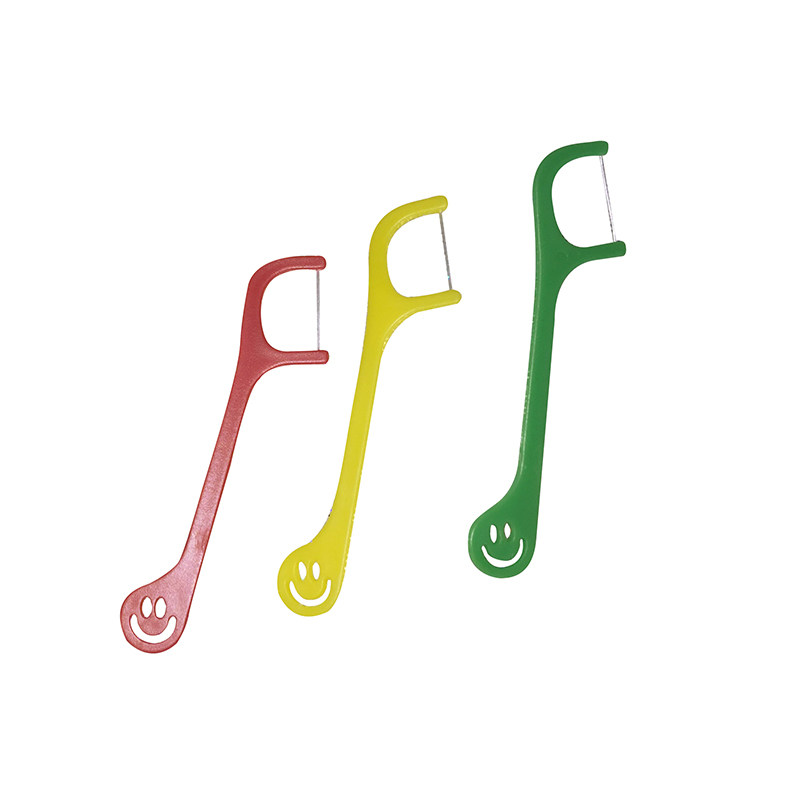 剔牙出口霓虹一次性便携随身笑脸卡通三色量贩牙签