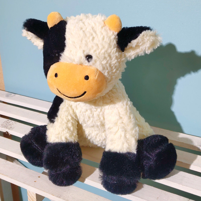 牛年吉祥物奶牛毛绒玩具小牛公仔娃娃可爱玩偶睡觉毛绒布艺类玩具