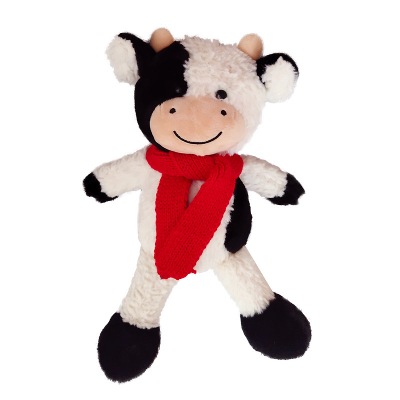 牛年吉祥物奶牛毛绒玩具小牛公仔娃娃可爱玩偶睡觉毛绒布艺类玩具